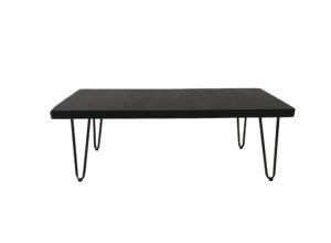 Black Rectangular Hairpin Coffee Table