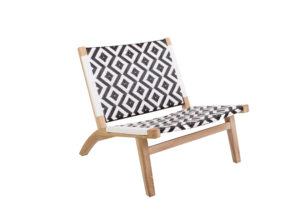 Black and White iKat Low Chair