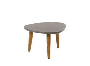 Grey Tear-Shape Side Table