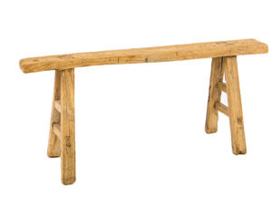 Short Wooden Bench