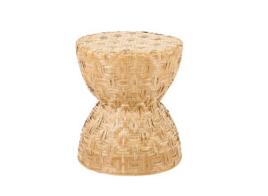Natural Woven Grass Stool (Hourglass-shape)