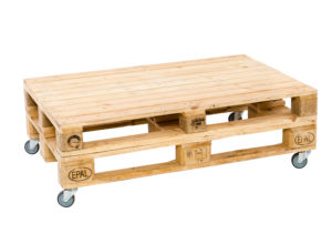 Pallet Coffee Table On Wheels