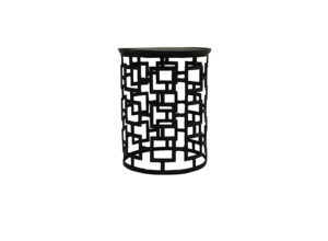Metal Square Cut Out Side Table