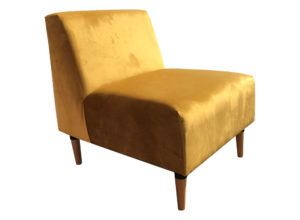 Mustard Velvet Armchair