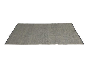 Blue and Beige Woven Rug