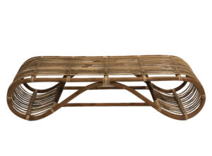 Natural Cane Infinity Bench