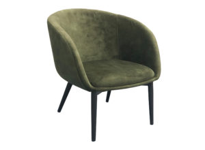 Moss Green Velvet Armchair