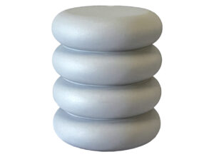 Grey Resin Caterpillar Side Table