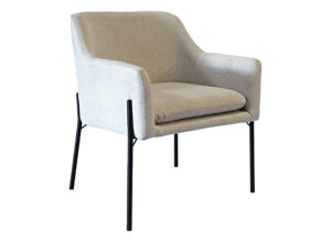 White Linen Armchair
