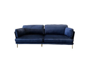 Navy Blue Velvet Couch