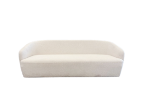 White Boucle Couch