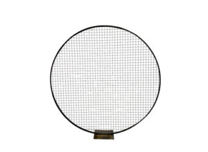 Black Round Metal Freestanding Grid - M