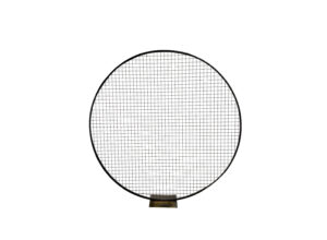Black Round Metal Freestanding Grid - S