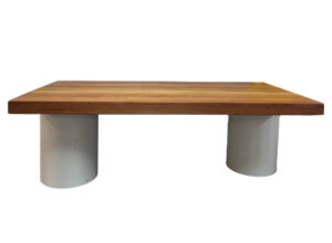Wooden 10 Seater Table with Pillar Legs