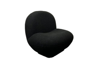 Black Boucle Bean Armchair
