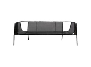 Black Mesh Couch - 3 Seater