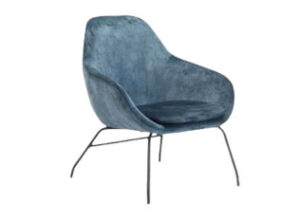 Blue Velvet Capulet Armchair