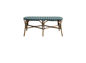 Blue & White Bistro Bench
