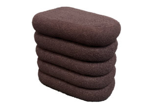Brown Stacked Ottoman