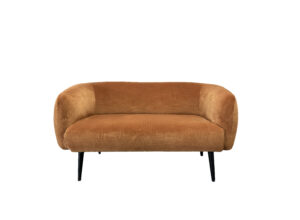 Burnt Orange Velvet Couch