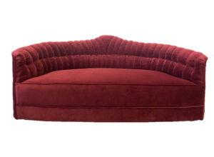 Merlot Velvet Couch