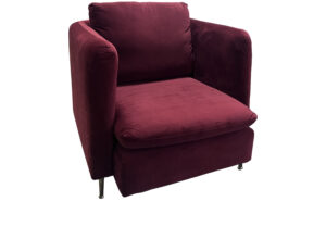 Red Velvet Armchair